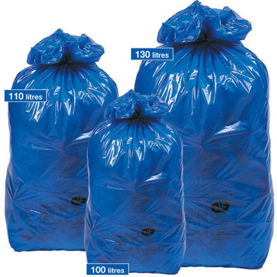 CO 200 SAC POUBELLE BLEU 130L