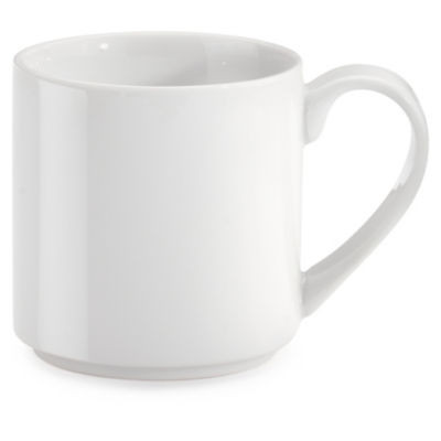 LOT 12 MUGS EN PORCELAINE 25CL