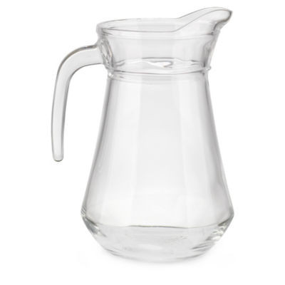 LOT 6 PICHETS VERRE TRANSPARENT 100CL