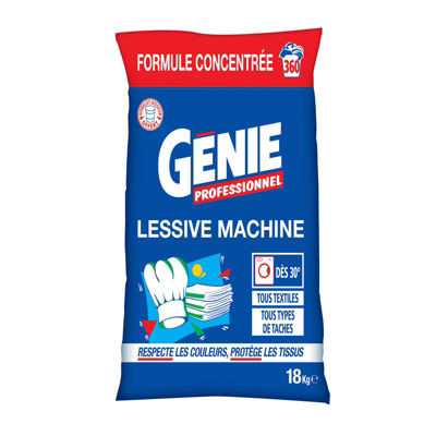 SAC LESSIVE POUDRE GENIE 18KG