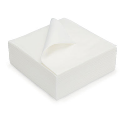 LOT 50 SERVIETTES AIRLAID 40X40CM BLANC