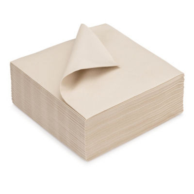 LOT 50 SERVIETTES AIRLAID 40X40CM GREGE