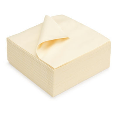LOT 50 SERVIETTES AIRLAID 40X40CM CREME