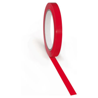 LOT 6 RUBAN AD PVC ROUGE 12MM X 66M