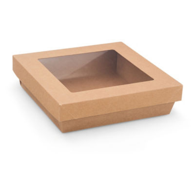 LOT 40 BTES CARREE KRAFT 150CL BRUN