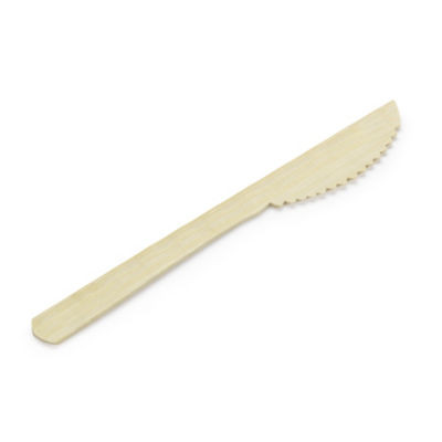 LOT 50 COUTEAUX BAMBOU 17CM