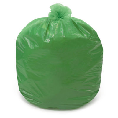 Sacs poubelle pour déchets compostables 30 L verts, lot de 250