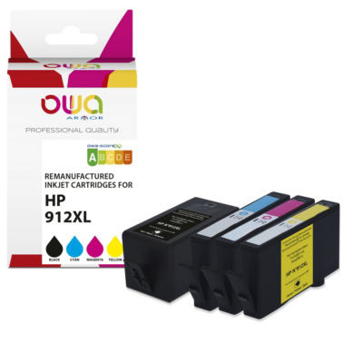 CARTOUCHES OWA HP 912XL PACK NCMJ