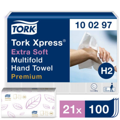 CARTON 21 PAQUETS TORK XPRESS COMFORT