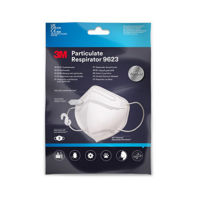 3M MASQUE ANTI-PARTICULES 9623, 3/BOITE