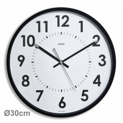 HORLOGE A QUARTZ NOIR