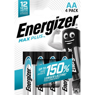 ENERGIZER MAX PLUS AA LR06 BLISTER 4