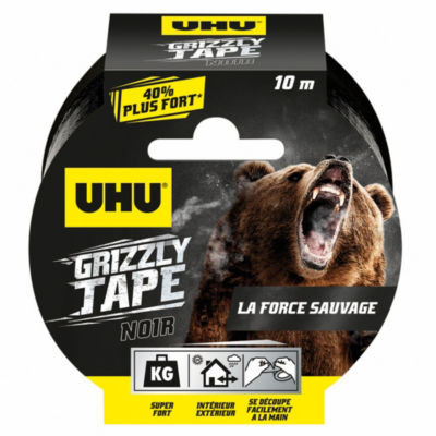 RUBAN AD PP GRIZZLY NOIR L10 UHU
