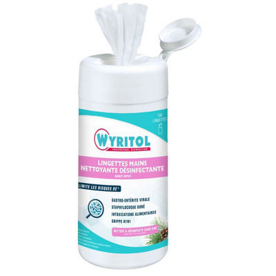 LINGETTES MAINS 2 EN 1 WYRITOL X100