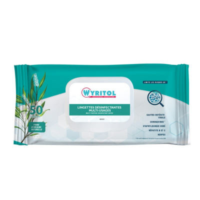 PAQUET 50 LINGETTES DESINFECTANTES