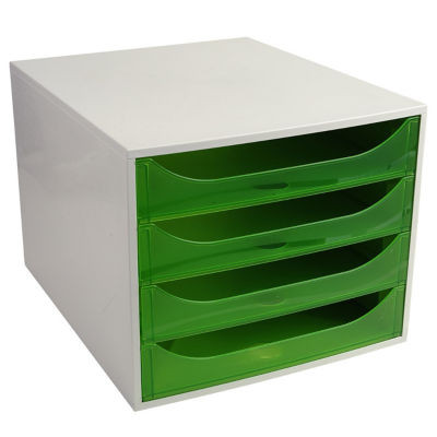 MODULE CLASSEMENT ECOBOX 4T GRIS / VERT