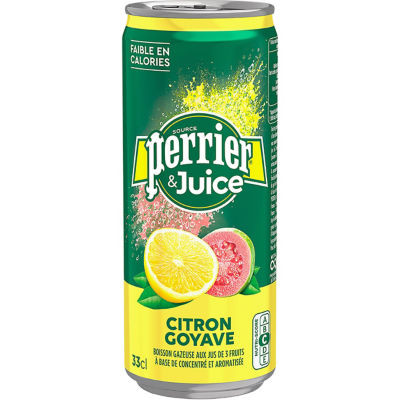 LOT 24 PERRIER&JUICE CITRON GOYAVE 33CL