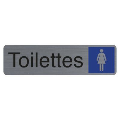 PLAQUE TOILETTE DAME ADHESIVE