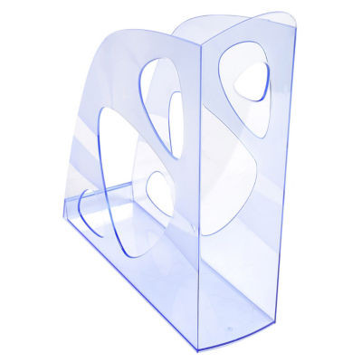 PORTE-REVUES ECOMAG BLEU GLACE TRANSLU