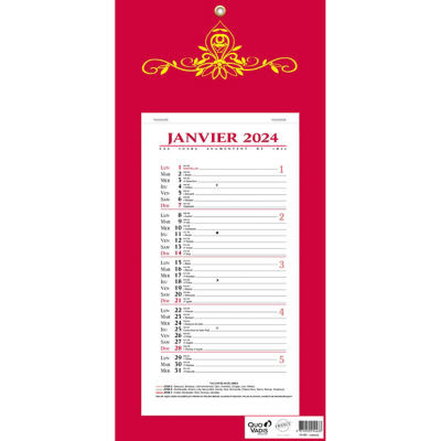 CALENDRIER BLOC MENSUEL 16X33
