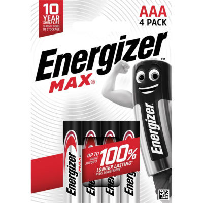 BLISTER 4 PILES MAX AAA LR03 ENERGIZER