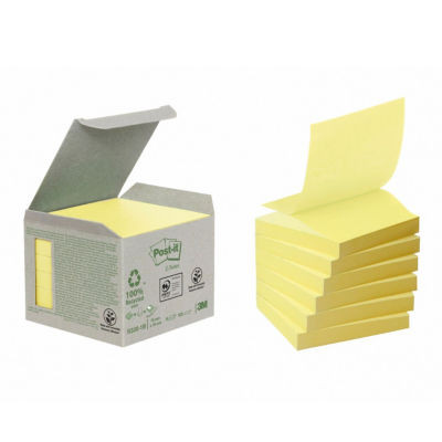 LOT 6 Z NOTES POST IT RECYC JAUNE 76X76