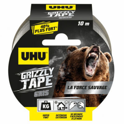 RUBAN AD PP GRIZZLY GRIS L10 UHU