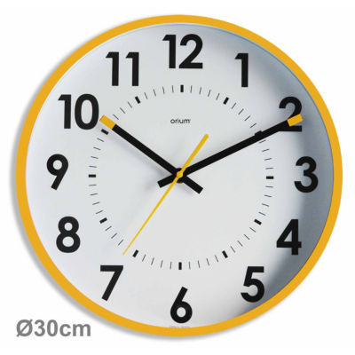 HORLOGE A QUARTZ JAUNE OCRE