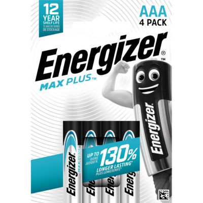 ENERGIZER MAX PLUS AAA LR03 BLISTER 4