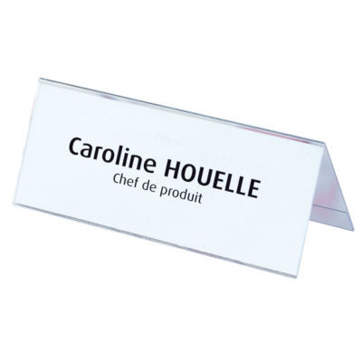 BOITE 25 CHEVALETS PORTE NOM 6X25 CM