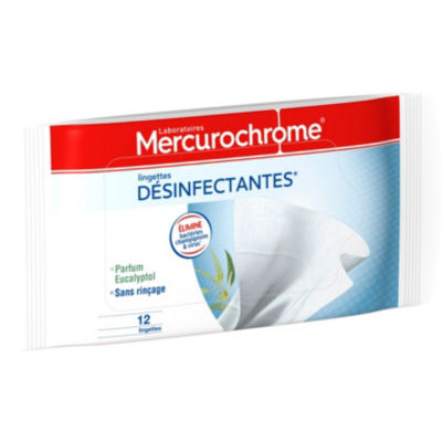 ETUI DE 12 LINGETTES DESINFECTANTES