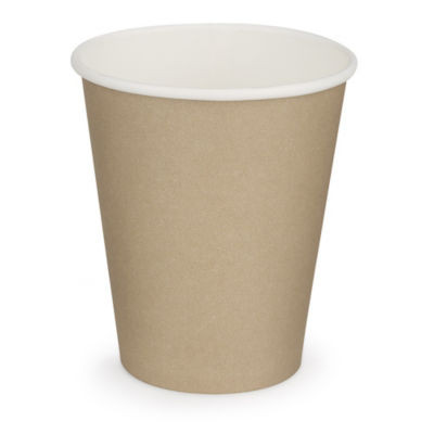 LOT DE 100 GOBELETS CARTON BRUN 17,5CL