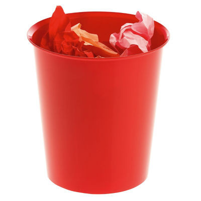 RAJA CORBEILLE A PAPIER ROUGE RECYCLE
