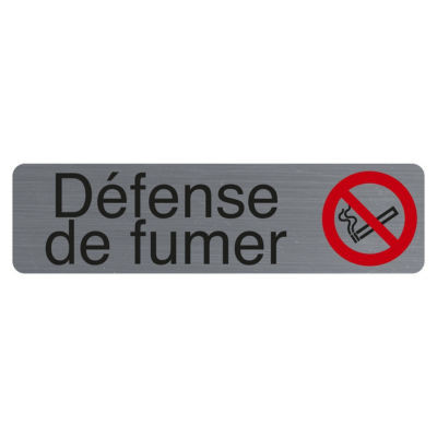 PLAQUE DEFENSE DE FUMER ADHESIVE