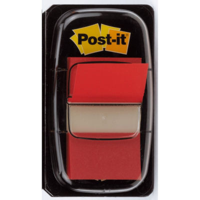 DISTRIBUTEUR INDEX POST-IT ROUGE 25MM