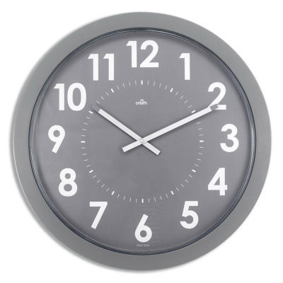 HORLOGE GEANTE A QUARTZ DIAM55CM GRIS