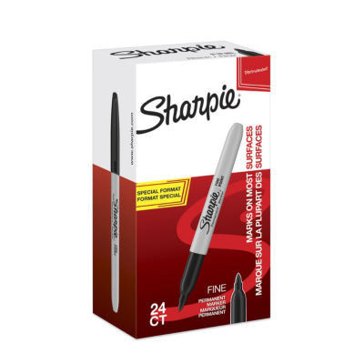 VALUE PACK 20+4 SHARPIE 0,9MM NOIR