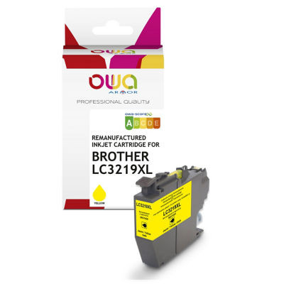 CARTOUCHE OWA BROTHER LC3219XL JAUNE