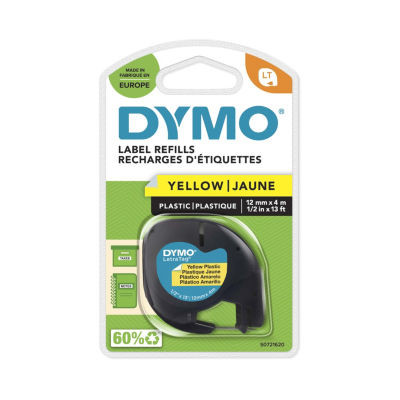 RUBAN LETRATAG PLASTIQUE JAUNE