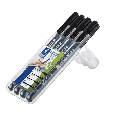 BTE 4 FEUTRES PERM LUMOCOLOR NOIR 4 PTES