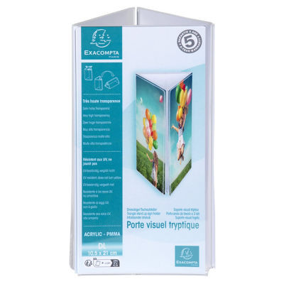 TRIPTYQUE PORTE-VISUEL DL EXACRYL