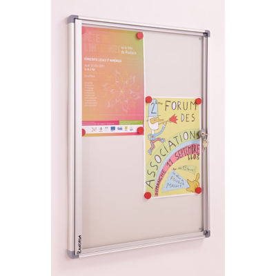 VITRINE INT HOMA FOND METAL 4 FEUILLES