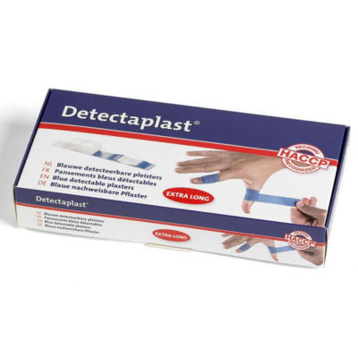 BTE 100 PANSEMENTS DETEC BLEUS 120X20MM