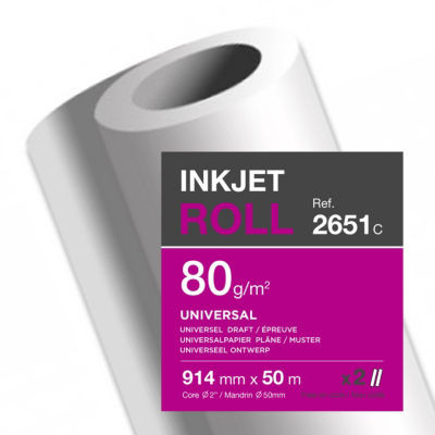 LOT 2 ROULEAUX 0,914X50M 80G JE
