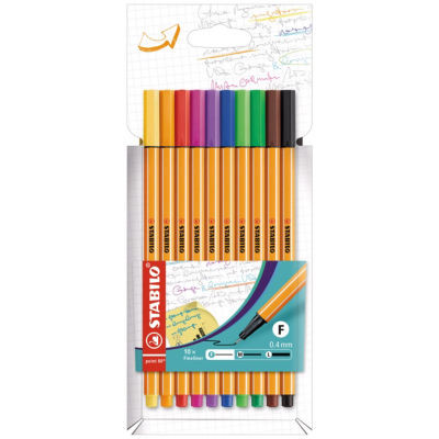 POCH 10 STYLOS FEUTRES POINT 88 STAB ASS