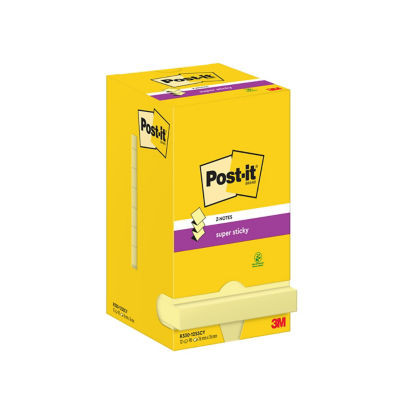 LOT 12 Z NOTES POSTIT SS 76X76 JAUNE
