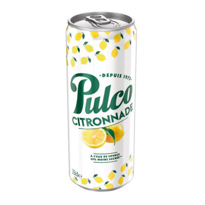 LOT DE 12 BOITES PULCO CITRON 33CL SLIM