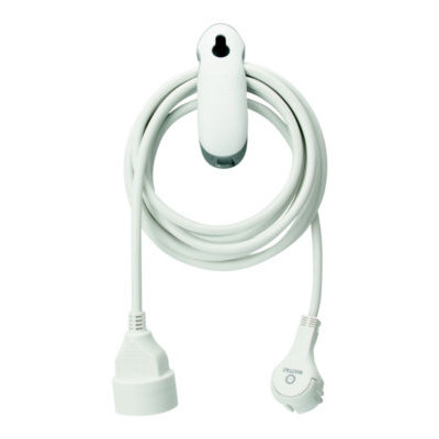 WATT&CO RALLONGE 3M AVEC CLIP BLANC