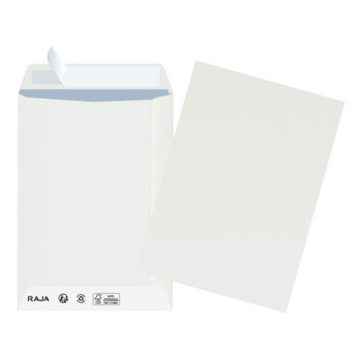 Boîte de 500 enveloppes blanches C5 162x229 100 g/m² bande de