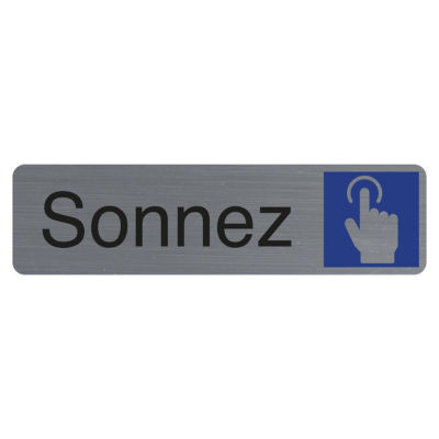 PLAQUE SONNEZ ADHESIVE